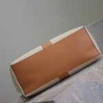 Saint Laurent Y Leather And Canvas Tote Bag Coffee